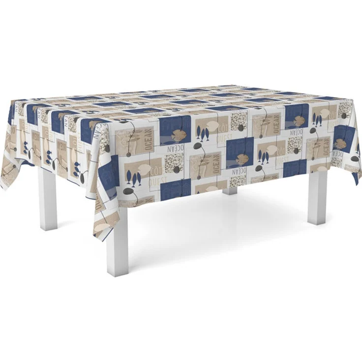 ECOMMERC3 Wachstuch, rechteckig, Größe 200x140 cm, Stil, Haltbarkeit und einfache Reinigung für Ihren Tisch – Wachstuch-Tischdecke, schmutzabweisend und wasserdicht, Einfarbig