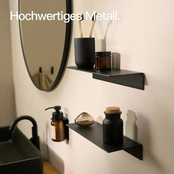Designfabrik Hamburg Badregal DFHH KR, 1-tlg, Ohne Bohren