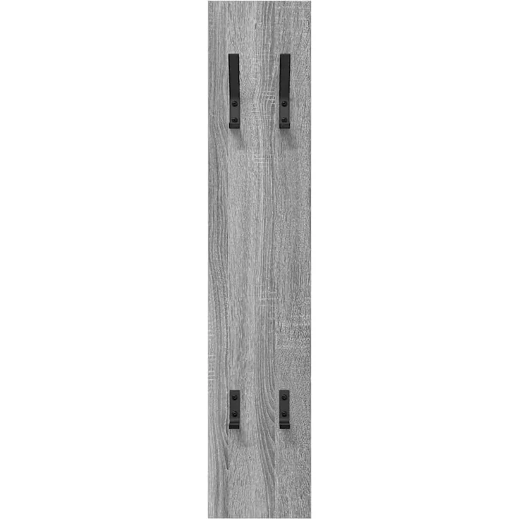 vidaXL Wandmontierter Kleiderständer Grau Sonoma 20 x 1,5 x 100 cm 874464 – Bild 4
