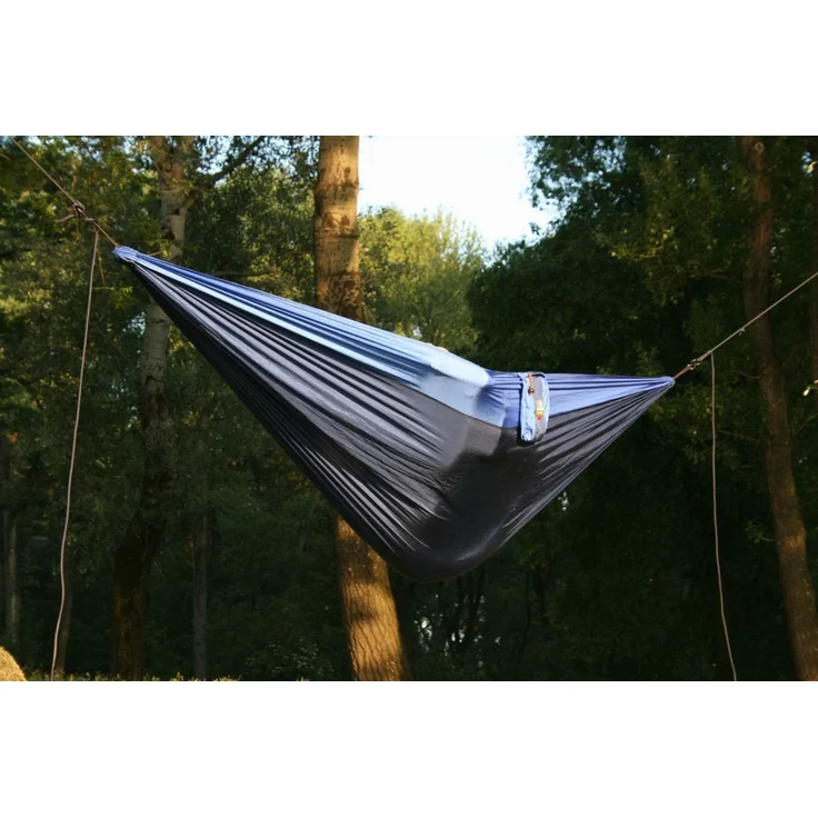 MacaMex Hängematte Camper Travelset Single, Hellblau/Blau – Bild 6