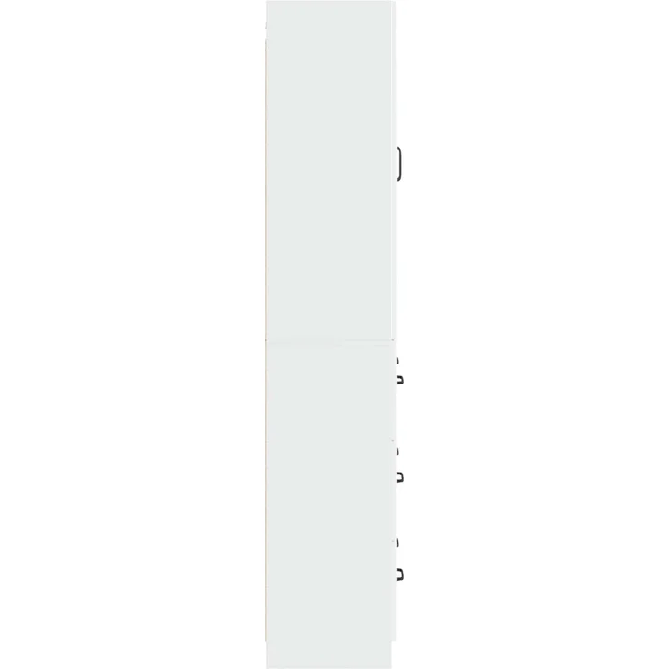 vidaXL Schrankset 2 pcs Hochglanz Weiß 66 x 34,5 x 87 cm Holzwerkstoff 3416965 – Bild 5
