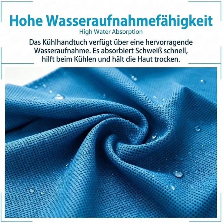Diwzbyn Sporthandtuch Kühltuch mit Aufbewahrungsflasche, Kühltücher für Sommer, Kühlendes Sporthandtuch für Yoga, Fitness, Running, Gym und Outdoor – Bild 4