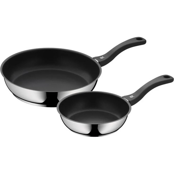 WMF Devil Pfannenset 2-teilig, Bratpfanne 28 cm + 20 cm, Pfanne Induktion, Cromargan Edelstahl beschichtet, Kunststoffgriff – Bild 4