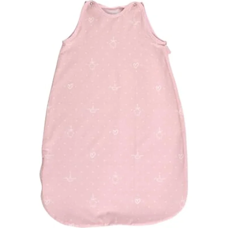 Lorelli Baby Winterschlafsack 85 cm 100% Baumwolle, 2,5 TOG, Maße 80 x 45 x 3 cm rosa Sterne – Bild 2