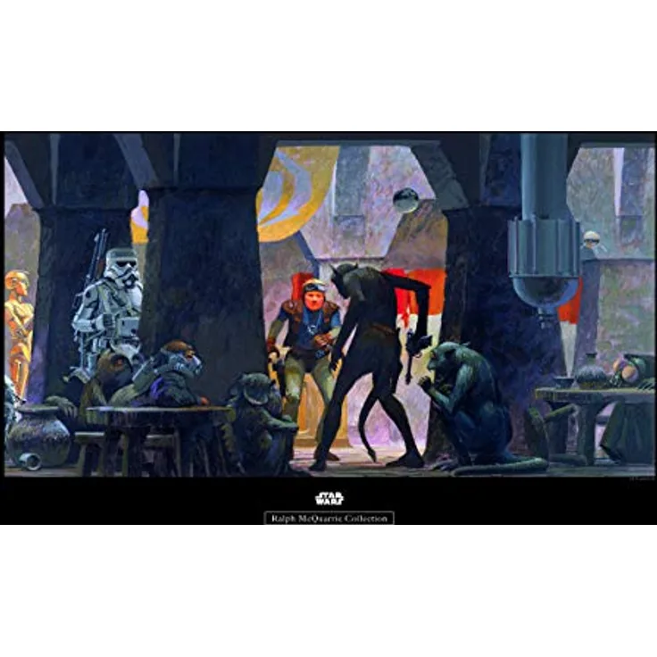 Komar Wandbild | Star Wars Classic RMQ Mos Eisley Streets | Kunstdruck, fotorealistischer Druck auf Premium-Poster Fotopapier, Größe: 70 x 50 cm, ohne Rahmen