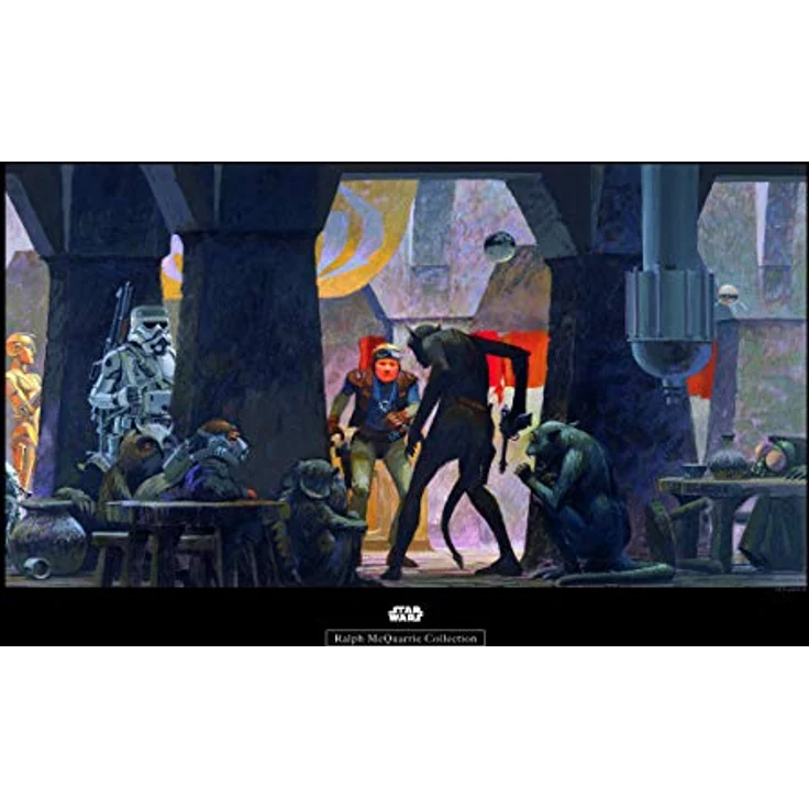 Komar Wandbild | Star Wars Classic RMQ Mos Eisley Streets | Kunstdruck, fotorealistischer Druck auf Premium-Poster Fotopapier, Größe: 70 x 50 cm, ohne Rahmen – Bild 1