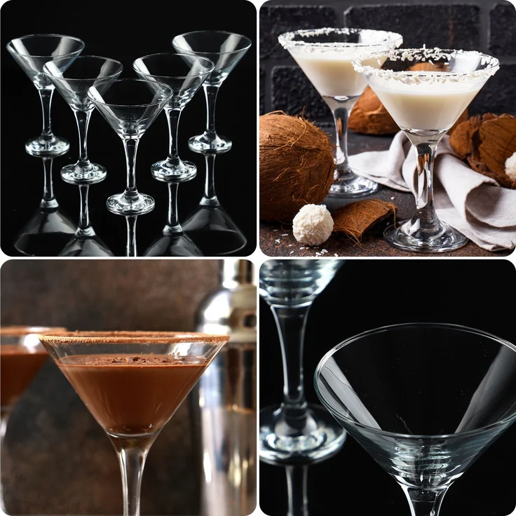 KADAX Martini-Gläser für Getränke, 175 ml, 6-teiliges Glas-Set – Bild 9