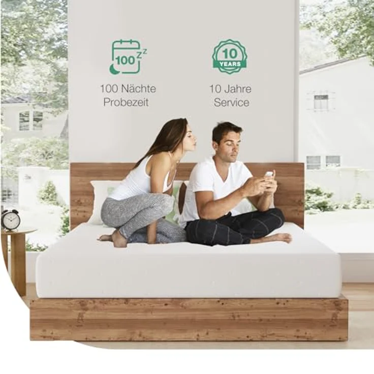 Novilla Matratze 90x190 H3 7-Zonen Gelschaum Matratzen mit Atmungsaktive Bambus-Schaum 60°Waschbare Bezug Öko-Tex CertiPUR US Rollenmatratze 18cm Mittel – Bild 8