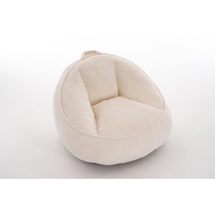 Sitzsack 90cm×90cm×59cm mit ergonomischer Rückenlehne und Memory-Schaum-Füllung – Bild 2