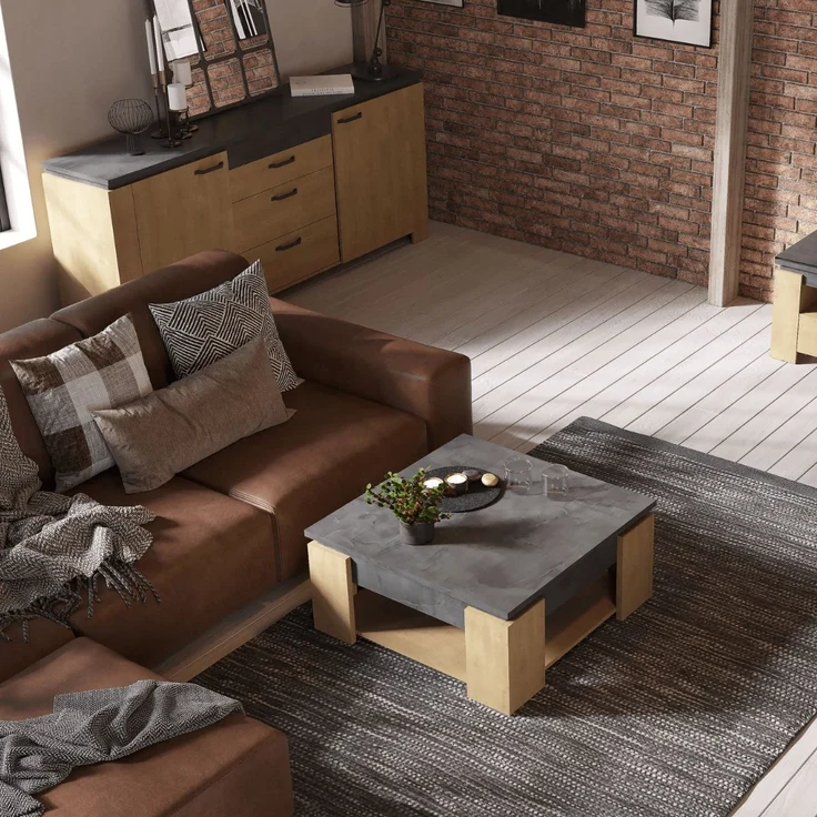 Calicosy Couchtisch L80 cm - AUSTIN - Helles Holz – Bild 8