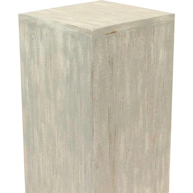 Oriental Galerie Blumenhocker Holz Säule Viereckig Podest grauwash klein 65 cm (1 St) – Bild 5