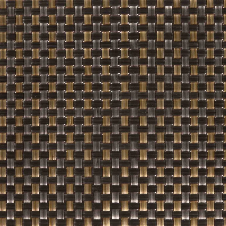 Garden 'N' More Excellent Rattan Geflecht-Struktur, 5 Streifen, Länge 2,10 m, Streifenhöhe 0,19 m, Goldbraun