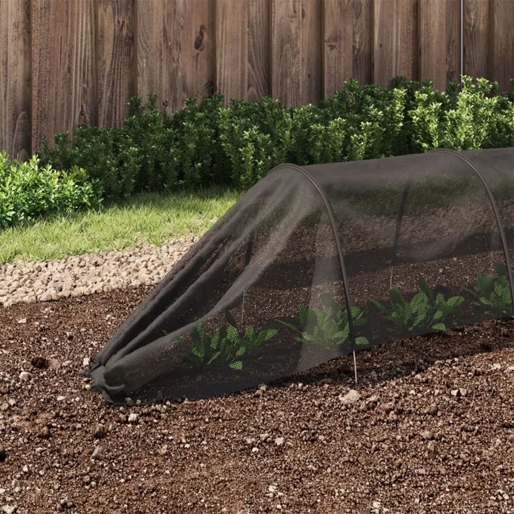 vidaXL Netztunnel 4 Stk. Schwarz Stahl und Polyethylen 3281504 – Bild 1