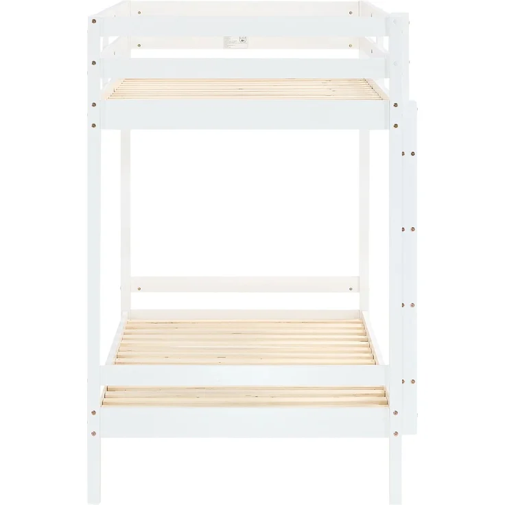 Homestyle4u Etagenbett, Kiefernholz weiß, 90x200 cm – Bild 10