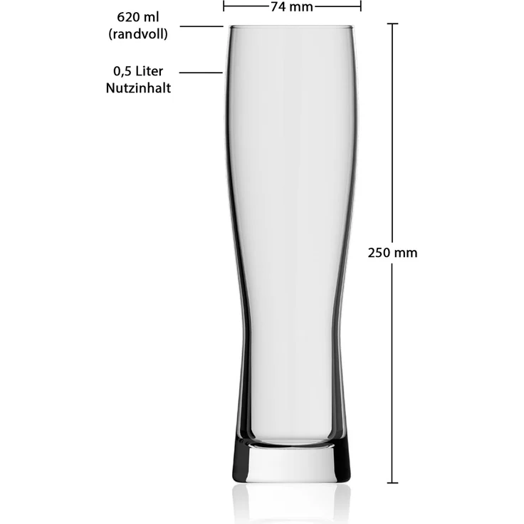 Rastal Monaco Slim Weizenbierglas 0,5 l 120er Set – Bild 2