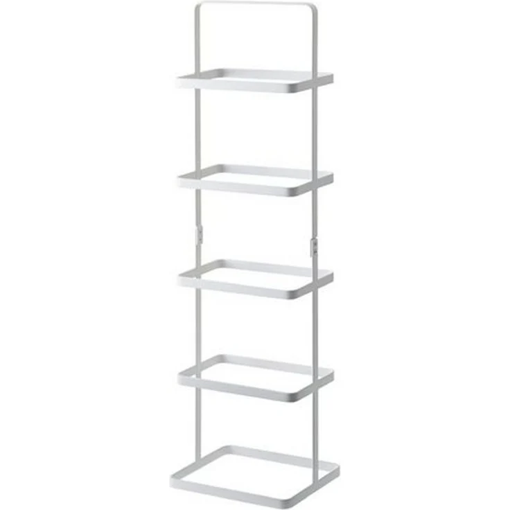 Yamazaki Schuhregal "Tower" aus Metall 22x77x14cm für 5 Paar Schuhe platzsparend klein, Standregal, Schuhablage, freistehend, tragbar, minimalistisch, schmal – Bild 4
