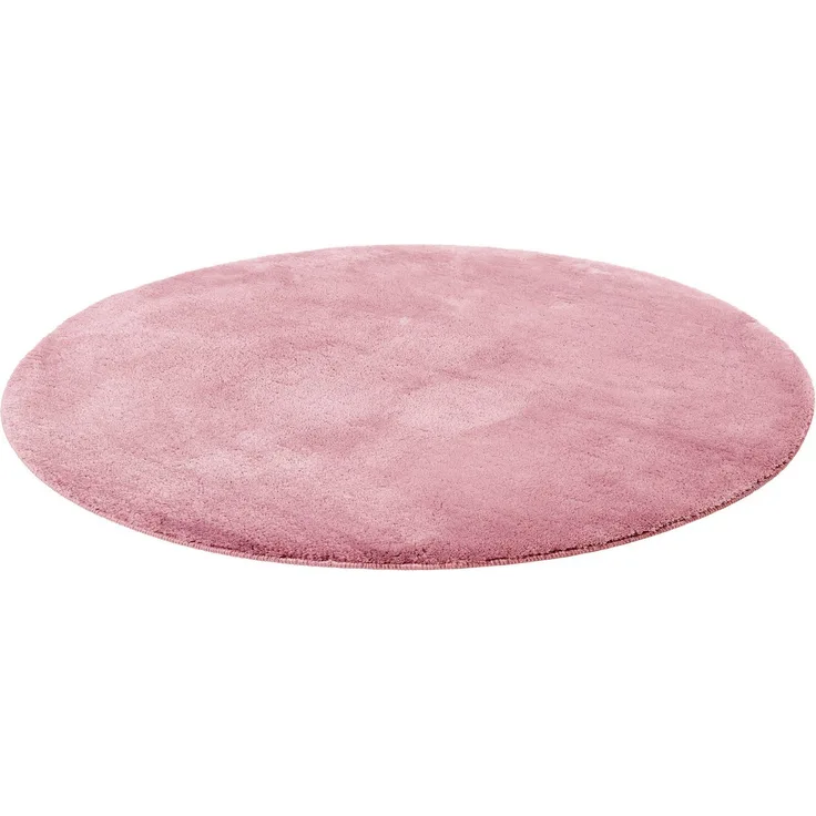 Wecon home Basics Badematte Joris, Höhe 20 mm, rutschhemmend beschichtet, strapazierfähig, Polyester, rund, waschbar, viele Größen, Badezimmerteppich, uni