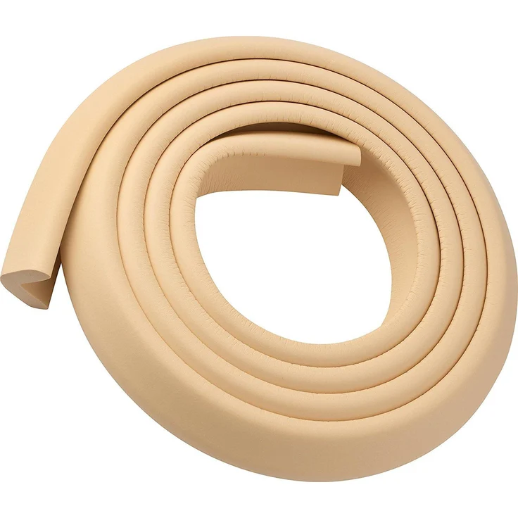 ABUS Kantenschutz Peter schütz vor Stößen an Tischen, Schränken, Möbeln - extra dick - 240 cm lang - flexibel und kürzbar - beige - 73139 – Bild 1