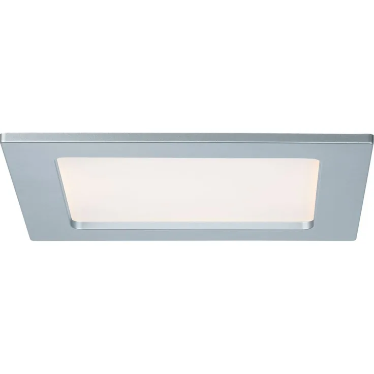 Paulmann No. 92080 Einbaupanel LED eckig 12W 2700K Chrom matt IP44 spritzwassergeschützt