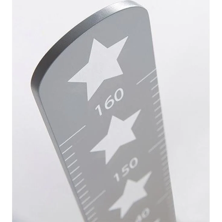 roba Messlatte 'Little Stars' - Sterne Motiv - Skala bis 160cm - Messleiste aus Holz - Grau / Weiß – Bild 2