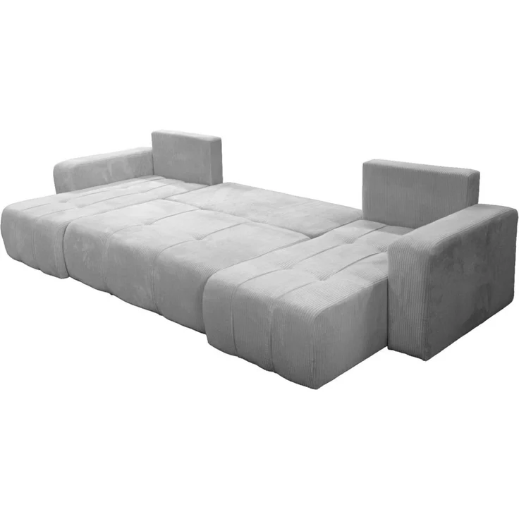 Wohnlandschaft mit Schlaffunktion DAGNY Sofa U-Form in Stoff Poso Blau – Bild 3