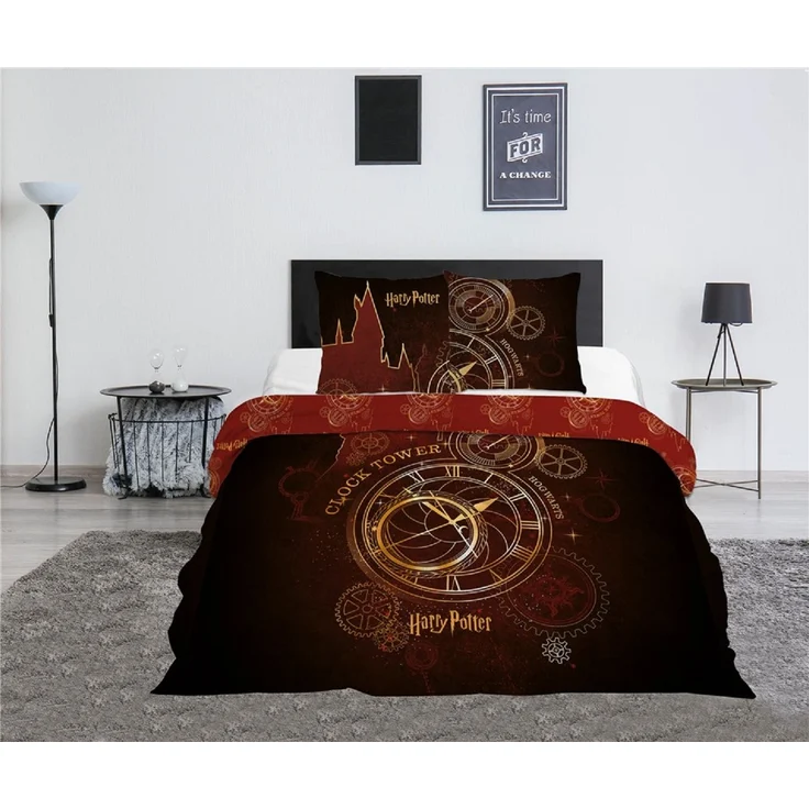 Harry Potter 3-teiliges Bettwäsche-Set – 1x Deckenbezug (240x220) & 2x Kissenbezug (65x65 cm) aus Polycotton – Bild 2
