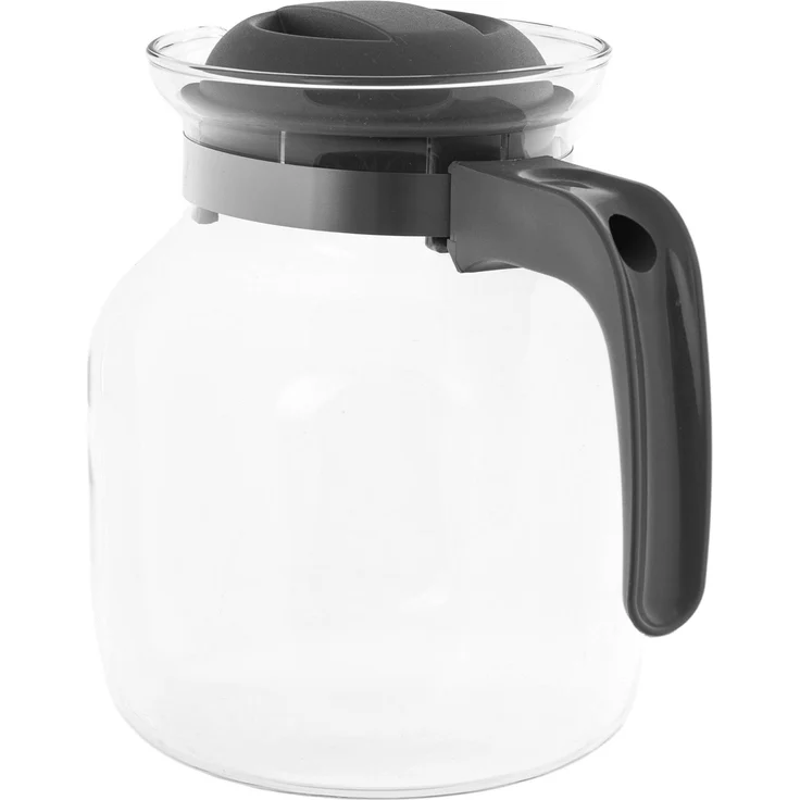 KADAX Hitzebeständige Teekanne mit Deckel, Glas, grau 1,5L – Bild 7