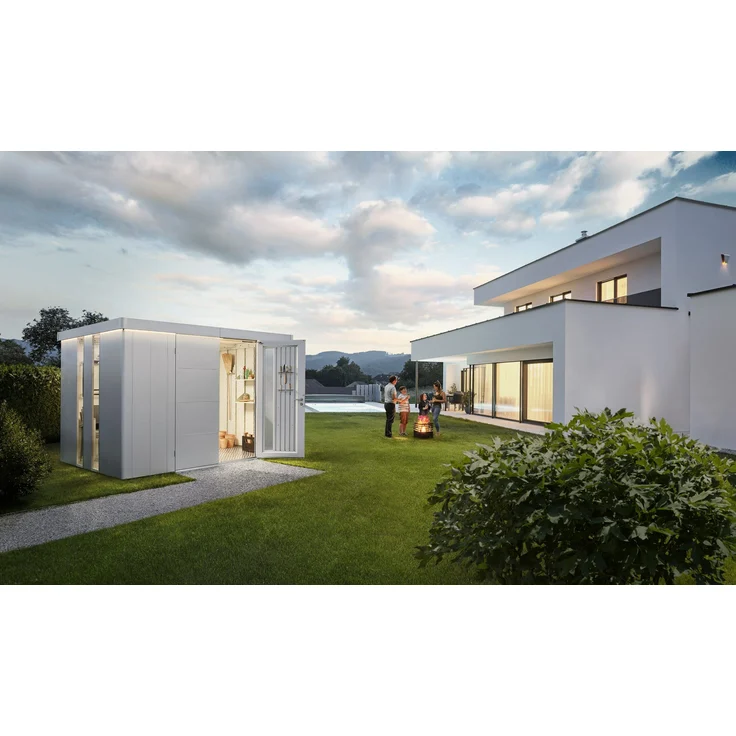 Biohort Gerätehaus Neo, 2D: 348 x 236 x 222 (b x t x h) cm, dunkelgrau-metallic – Bild 3