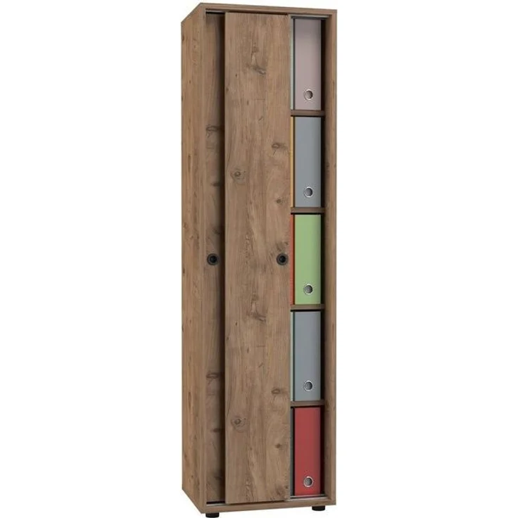 VCM Büroschrank Ulas 919825 Honig-Eiche H. 168 x B. 49 x T. 38 cm – Bild 4