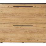 Schuhkipper >GW-WILDOMAR< hängend / stehend, Graphit/Navarra-Eiche-Dekor - 100x85x19cm (BxHxT)