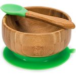 all Kids United Schüssel ALL KIDS UNITED–Bambus Schüssel Baby Kinder Breischüssel mit Saugnapf, Bambus, (Baby Müslischale), Breischale