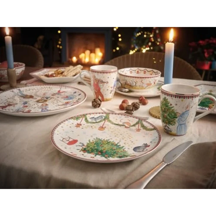 Hutschenreuther Tasse Sammelkollektion 2024 Weihnachtsleuchten Cappuccinotasse 2tlg, Porzellan – Bild 3
