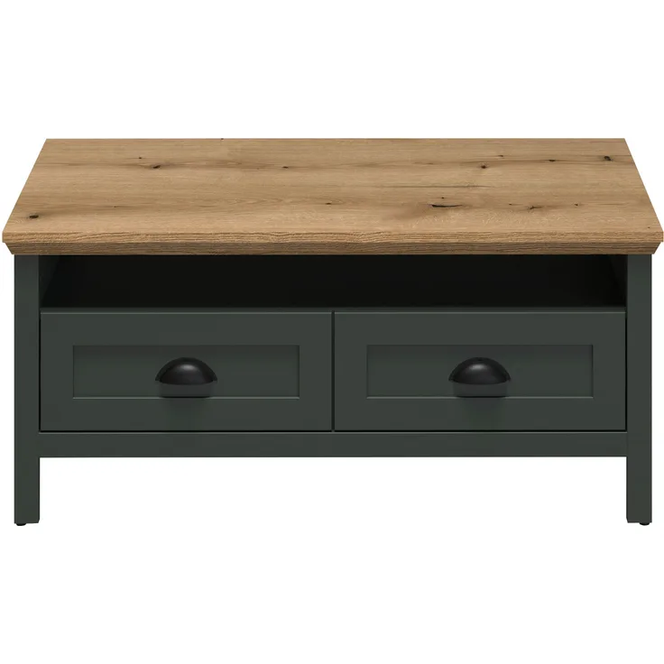 Trendteam 'Stanton' Couchtisch, Tannengrün Dekor/Evoke Eiche Nachbildung, B/H/T: 101 / 45 / 60 cm