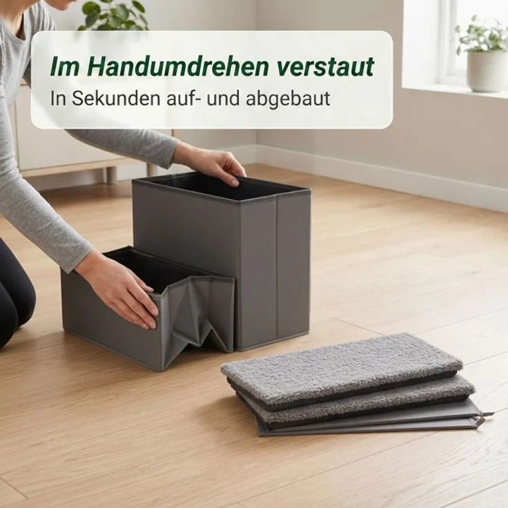 Relaxdays Faltbare Hundetreppe mit Stauraum – Bild 6