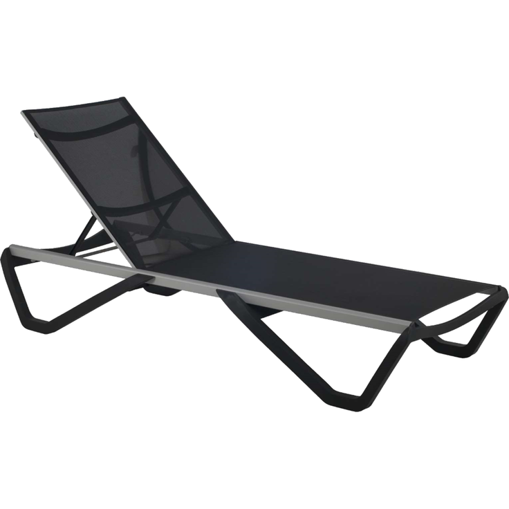 Papatya Wave Sonnenliege anthrazitgrau 22, Material anthrazitgrau 5700