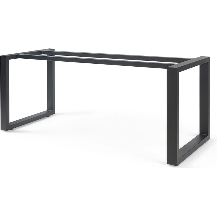 Tischgestell Vestmalu Stahl 140x70x72 cm Schwarz [en. casa]