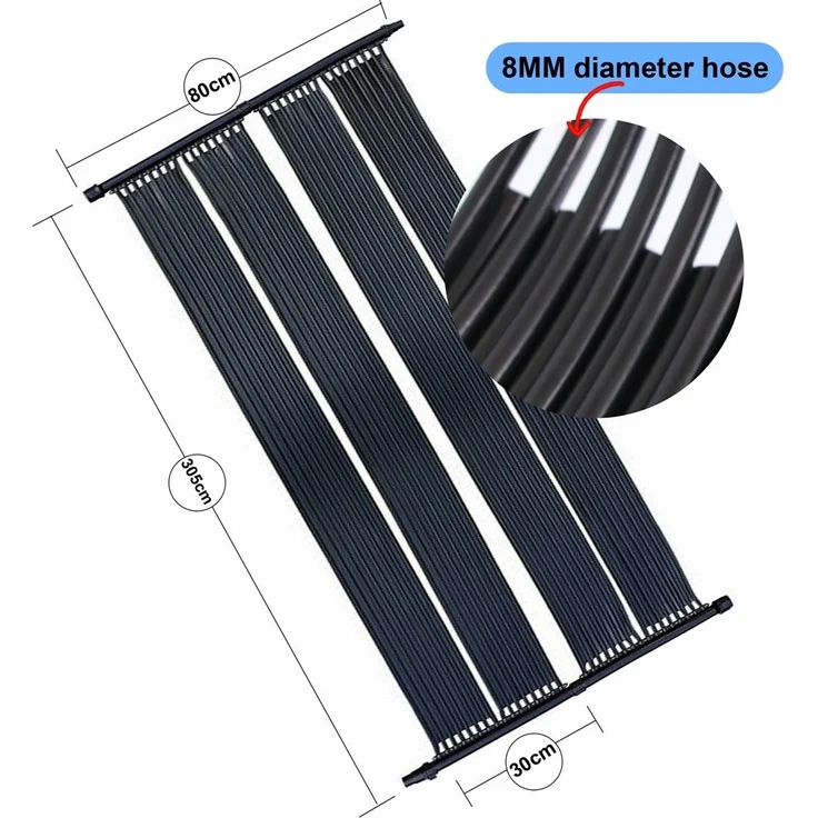 Poolheizung 305x80cm Solarpanel Abdeckung Matte Schwimmbad Kollektor Absorber – Bild 6