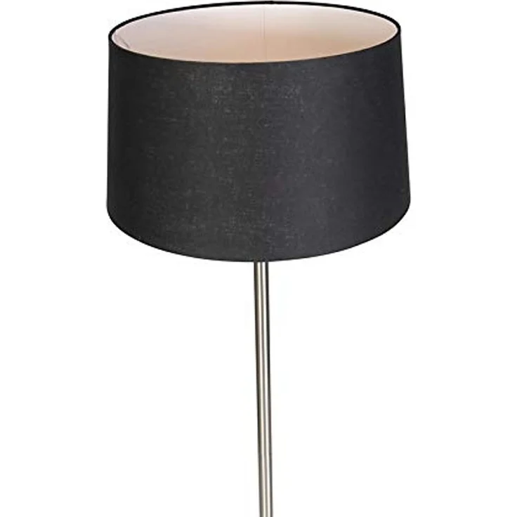 Qazqa Stehlampe Simplo, ohne Leuchtmittel, E27, Schwarz, Modern, Textil, 1-flammig – Bild 5