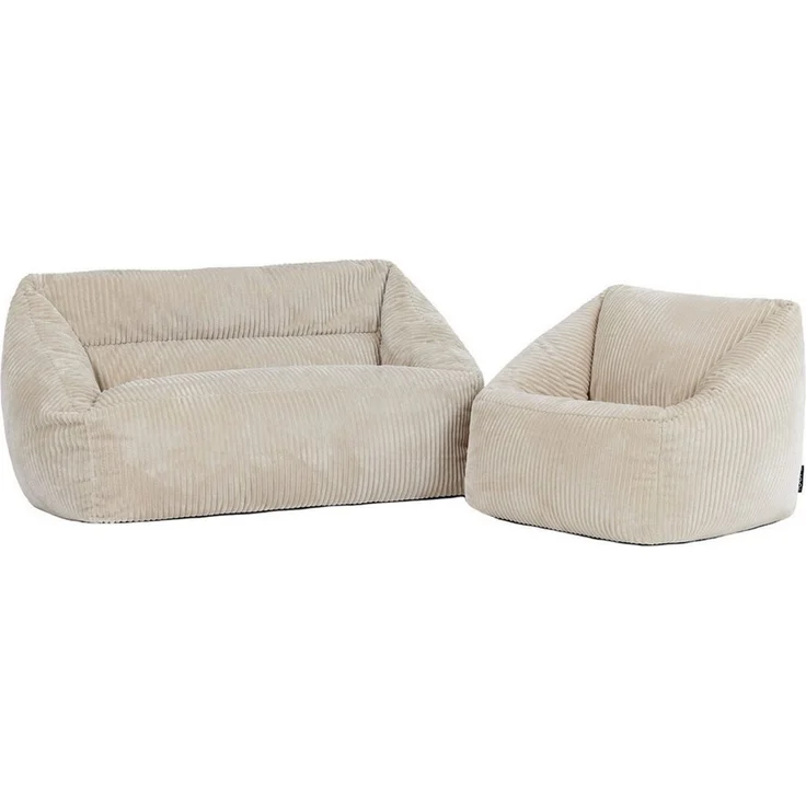 icon Sitzsack Kinder Sofa mit Sessel aus Cord, Made in Germany, für Kinderzimmer, flauschig – Bild 1