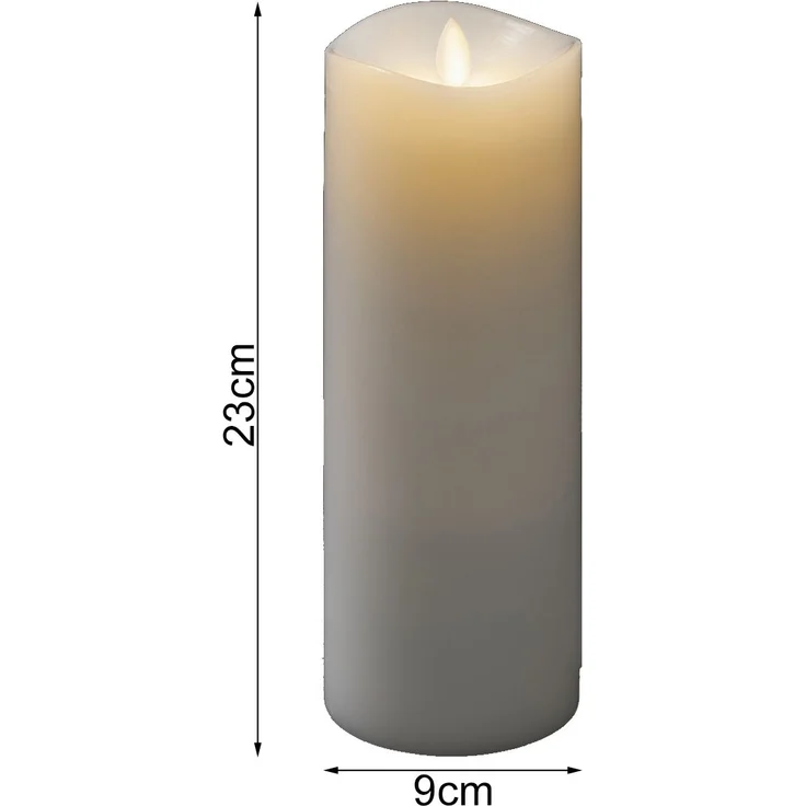 LED Duftkerze mit 6h Timer, flackernd, Höhe 23cm, Batteriebetrieb, 4 Düfte – Bild 5
