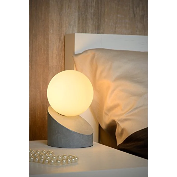 Lucide Len, Nachttischlampe mit Opalglas und Touch-Schalter, schwebende Illusion, verschiedene Farben erhältlich – Bild 2
