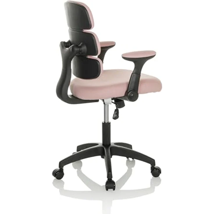 hjh OFFICE Kinderdrehstuhl Kid ERGOLINO B Drehstuhl mit ergonomischer Rückenlehne, Rosa, 736434 – Bild 8