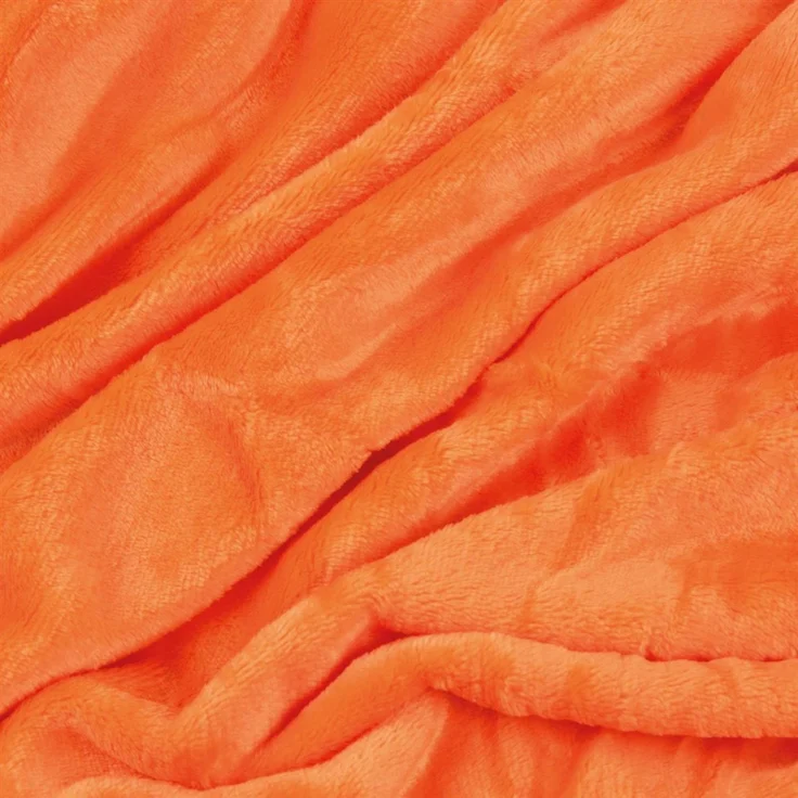 Kuscheldecke "Celina" Orange 130x170 cm – Bild 2