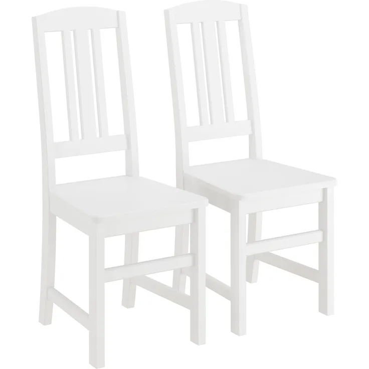 Küchenstuhl Massivholzstuhl Esszimmerstuhl Kiefer Stuhl waschweiß 90.71-22-D W