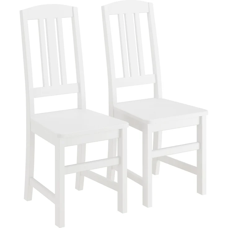 Küchenstuhl Massivholzstuhl Esszimmerstuhl Kiefer Stuhl waschweiß 90.71-22-D W – Bild 1