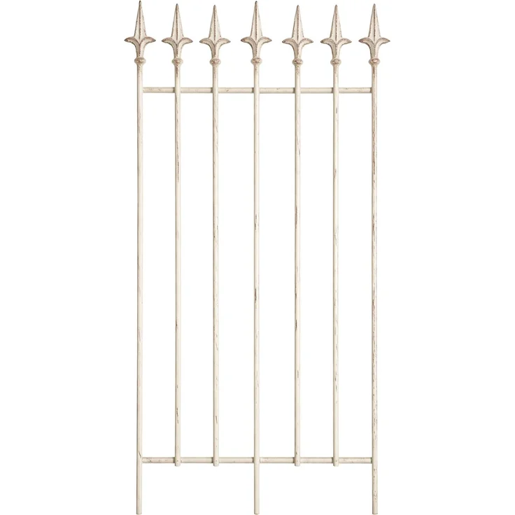 Rankgitter FREYA - 50x0,7x100cm, Metall, Antik-Creme | Rankhilfe Kletterpflanzen Gartendekoration – Bild 4