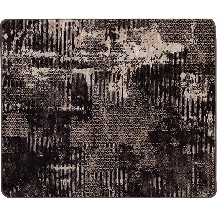 vidaXL Teppichläufer MARSA Schwarz 80x100 cm Polyester und PVC 42023374 – Bild 2