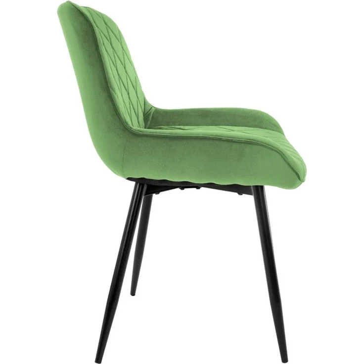 ML-DESIGN Stuhl Esszimmerstuhl mit Rücken- und Armlehnen Metallbeine Küchenstuhl (4 St), Wohnzimmerstuhl Grün Samt Sitzfläche Polsterstuhl Esstischstuhl – Bild 2