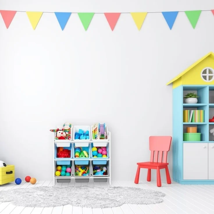 Kinderregal mit 9 Boxen und Motiv – Bild 2