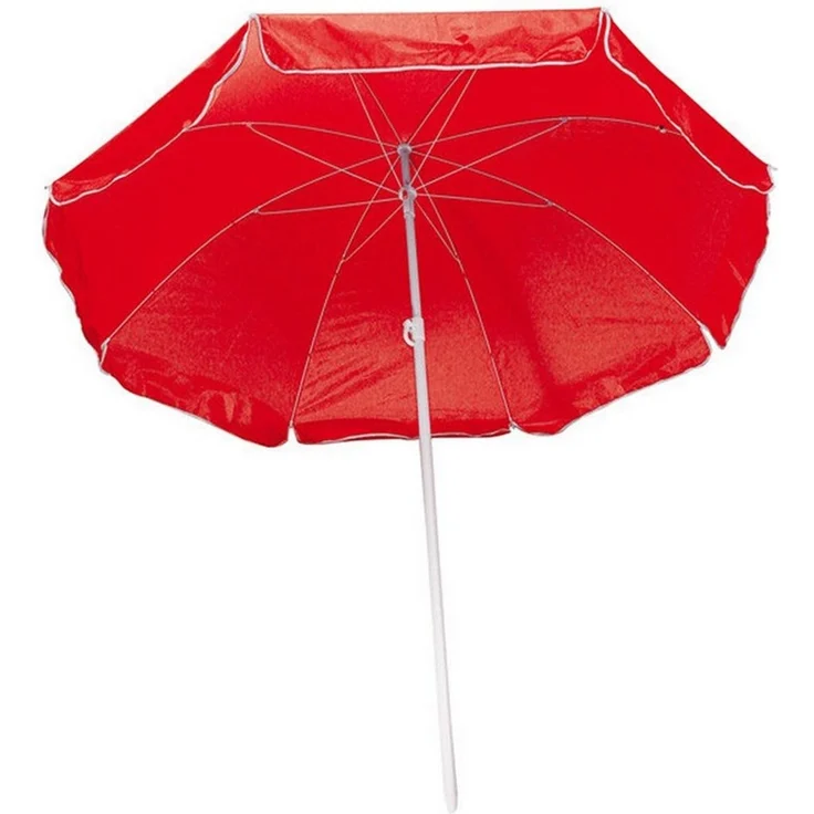 Macma Sonnenschirm Strandschirm / Sonnenschirm / stufenlos verstellbar / Farbe: rot – Bild 1